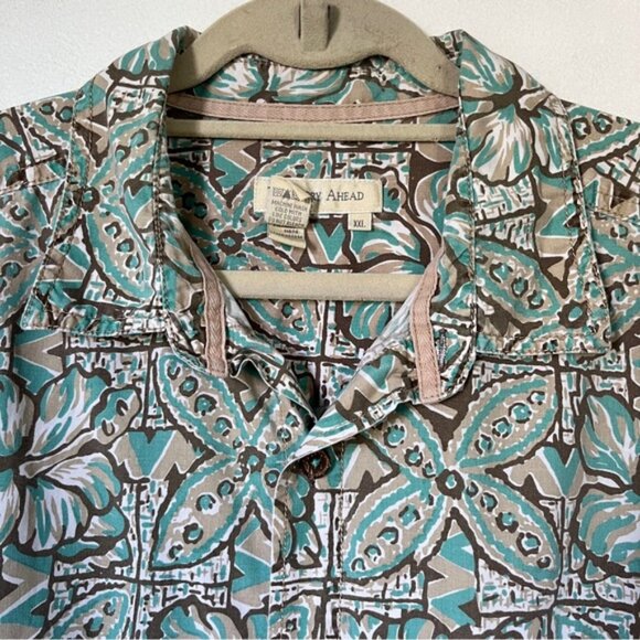 Territory Ahead100% Cotton Floral Hibiscus Hawaiian Shirt Size XXL Tropical - Picture 4 of 8